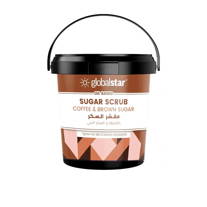 مقشر السكر بالقهوه والسكر GLOBAL SUGAR SCRUB 600G