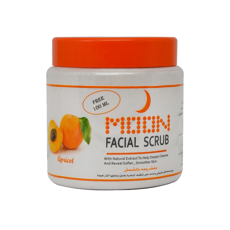سكرب وجه مون MOON FACIAL SCRUB APRICOT 600 ML