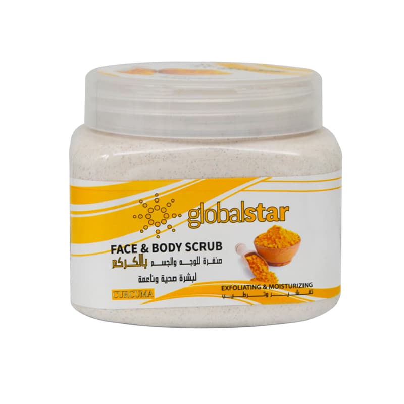 صنفرة وجه جلوبال بالكركم GLOBAL STAR SCRUB 500ML