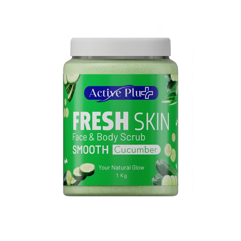 مقشر وجه وجسم اكتيف ACTIVE PLUS SMOOTH CUCUMBER1KG
