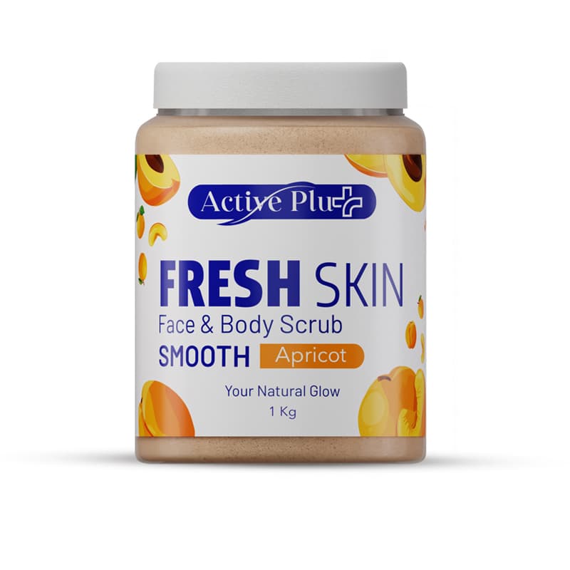 مقشر وجه وجسم اكتيف ACTIVE PLUS SMOOTH APRICOT 1KG
