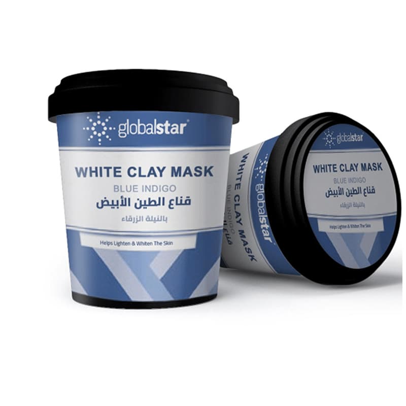 قناع الطين الابيض GLOBAL WHITE CLAY MASK BLUE 600G