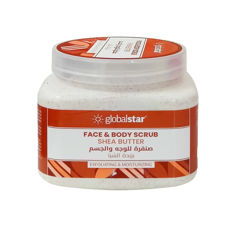 صنفرة وجه جلوبال زبدة شيا GLOBAL STAR SCRUB 500ML