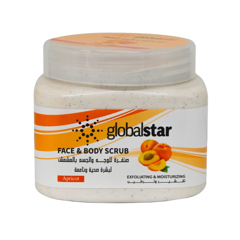 صنفرة وجه جلوبال ستار مشمش GLOBAL STAR SCRUB 500ML