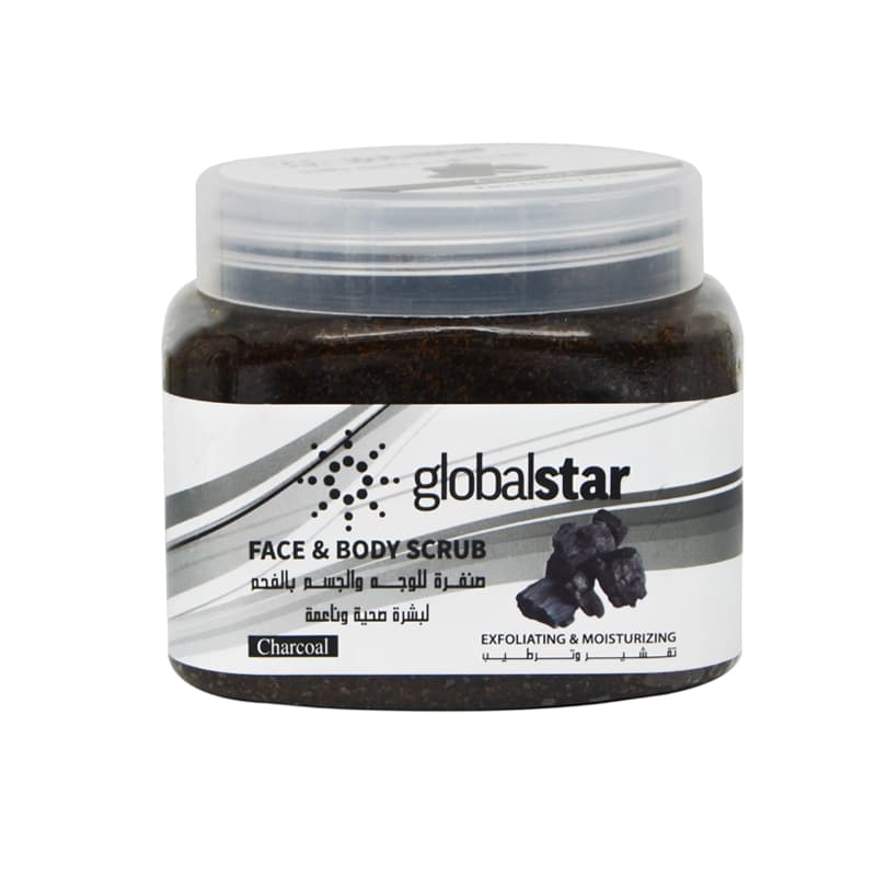 صنفرة وجه جلوبال بالفحم GLOBAL STAR SCRUB 500ML