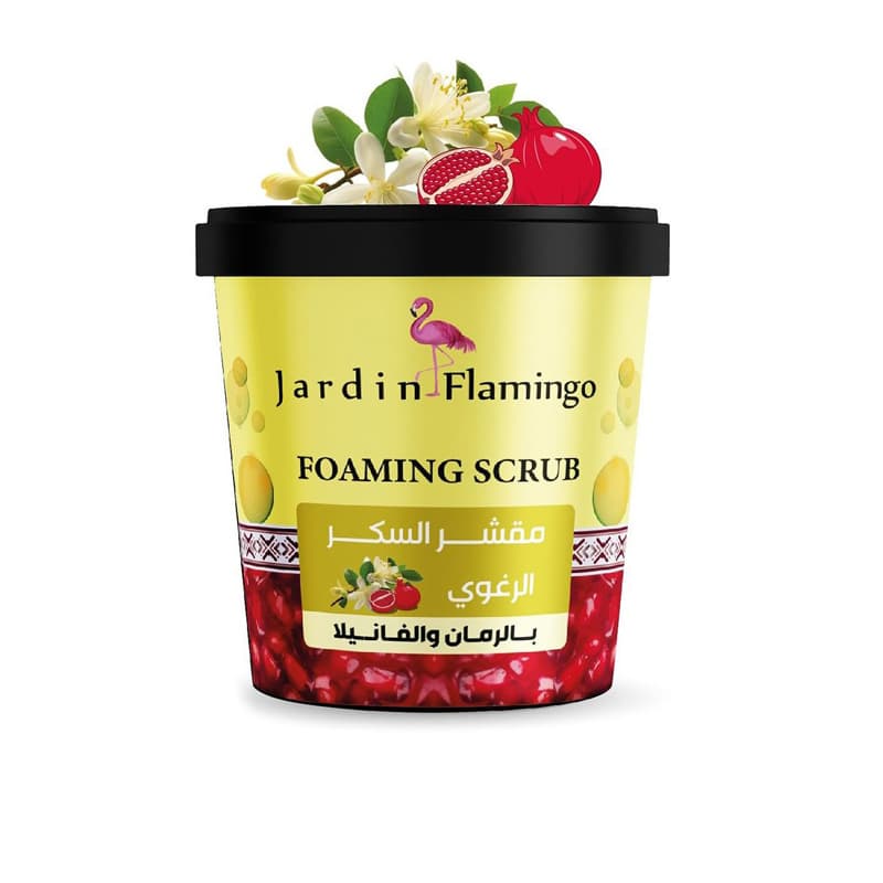 مقشر السكر رغوي JARDIN FLAMINGO POME&VANILLA 500G