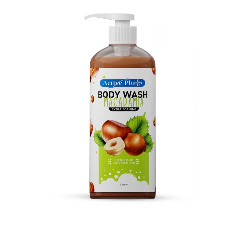 شور جسم اكتيف ACTIVE PLUS BODY WASH MACADAMA 1L