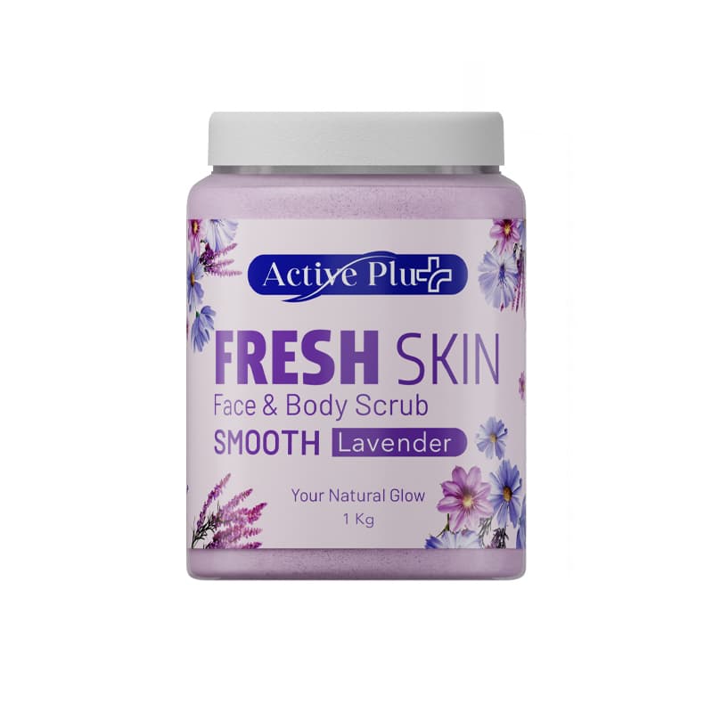 مقشر وجه وجسم اكتيف ACTIVE PLUS SMOOTH LAVENDER1KG