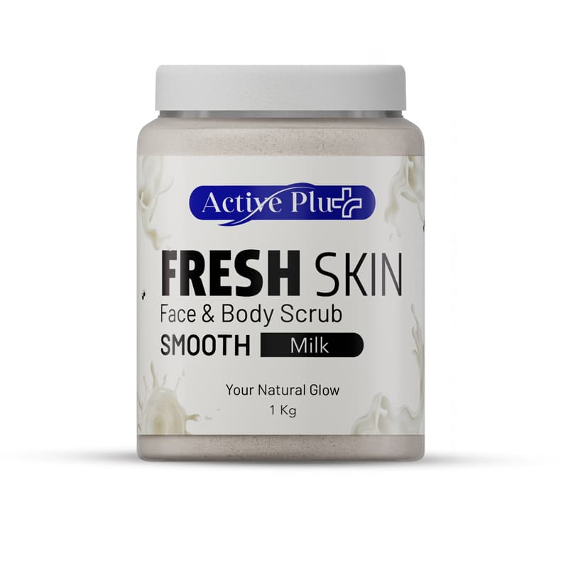 مقشر وجه وجسم اكتيف ACTIVE PLUS SMOOTH MILK 1KG