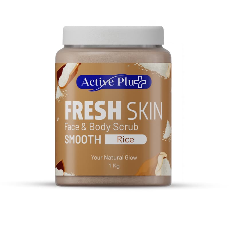 مقشر وجه وجسم اكتيف ACTIVE PLUS SMOOTH RICE 1KG