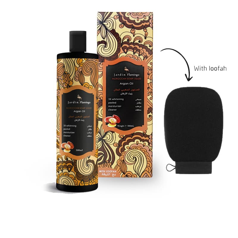 صابون مغربي سائل جاردن JARDIN FLAMINGO ARGAN 500ML