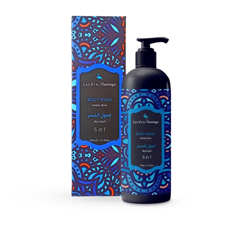 غسول الجسم جاردن JARDIN FLAMINGO NEELA BLUE 500ML