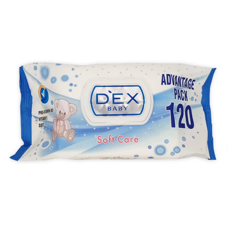 محارم معطرة ديكس DEX BABY SOFT CARE 120 PCS